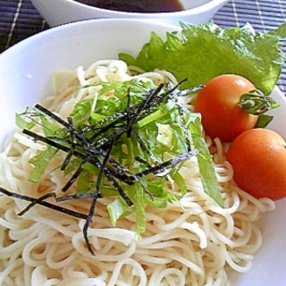 一人ランチ♪　ざるラーメン